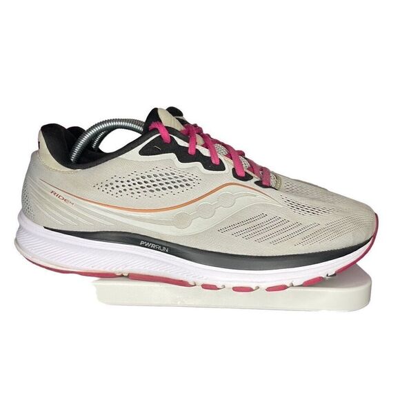 Saucony Womens Ride 14 S10651-55 Gray Running Shoes Sneakers Size 11 W - Picture 2 of 9